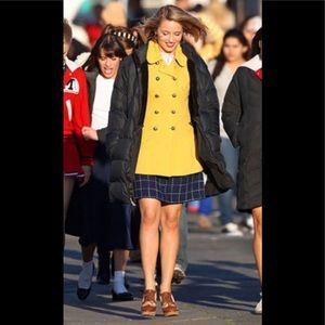 Anthropologie Maeve Size 2 Grid Of Choice Blue/White Knee Length Skirt